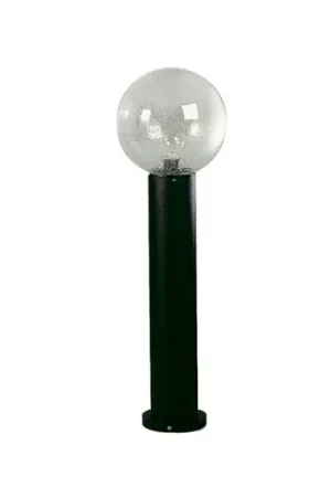 Consegna Rapida Lampioncino nero con vetro a bolle