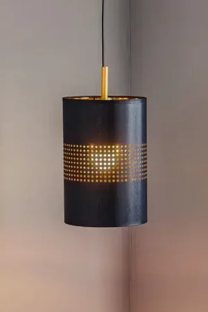 Compra Online Lampada a sospensione Bogart, 1 luce, nero/oro