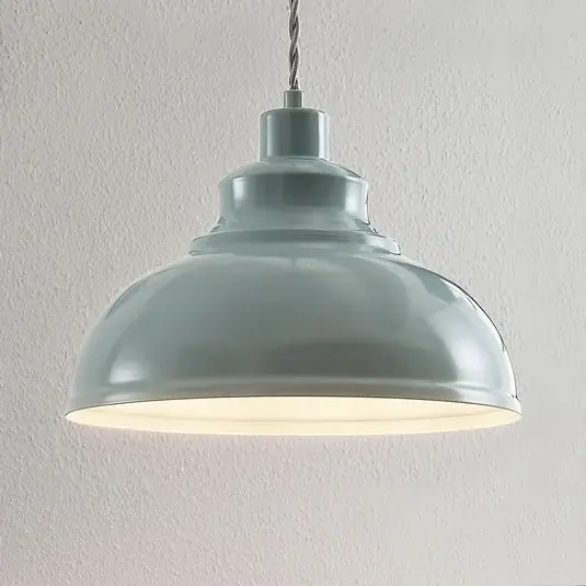 Occasione Lampada a sospensione Albertine, metallo celeste