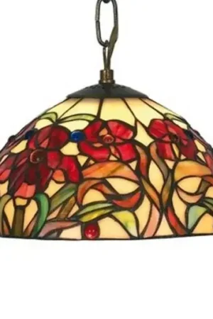 Ordina Subito Piccola lampada a sospensione Eline in stile Tiffany