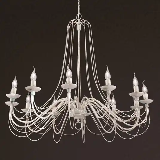 Offerta Lampo Lampadario Antonina rustico 12 luci