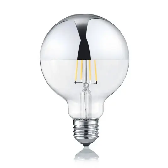Prezzo Conveniente LED globe argentato E27 7W 2.700K dimmerabile
