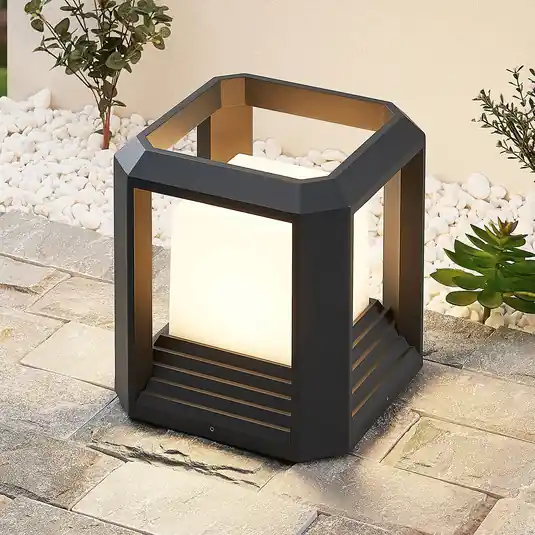 Lucande lampioncino LED Serenella, antracite, metallo, 27 cm Di Tendenza