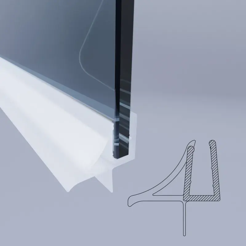 Horizontal shower box seal, length 931 mm, for 6 mm thick glass Novellini R52GIR Ordina Subito