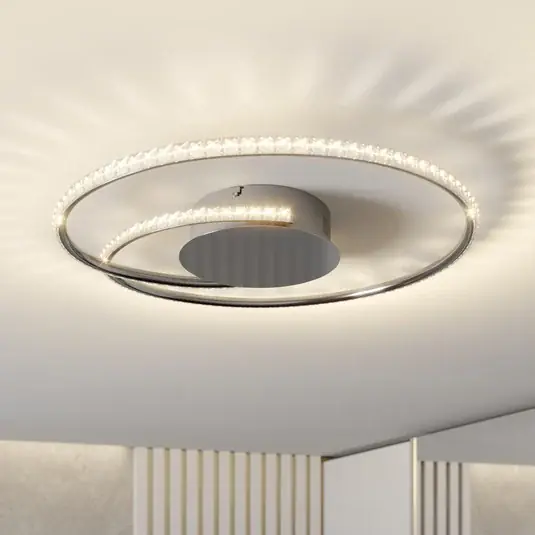 Lindby plafoniera LED Joline, Ø 45 cm, cristalli, metallo Offerta Del Giorno