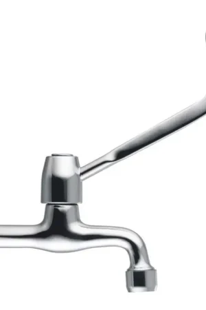 Non Perdere Wall-mounted kitchen sink mixer with clinical lever Porta & Bini 00452