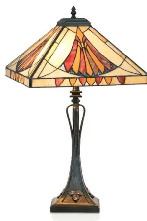 Offerta Del Giorno Graziosa lampada da tavolo AMALIA in stile Tiffany