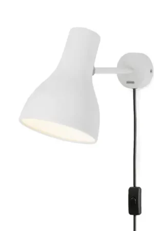 Nuovo Arrivo Anglepoise Type 75 Lampada da parete con spina, bianca