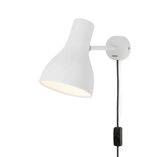 Nuovo Arrivo Anglepoise Type 75 Lampada da parete con spina, bianca