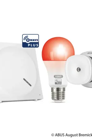 Reso Gratuito ABUS Z-Wave set antincendio, allarme fumo, lampada