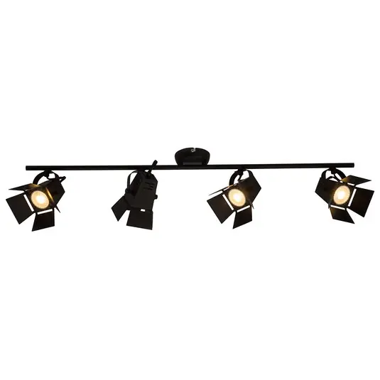 Offerta Faretto da soffitto Movie, nero, GU10
