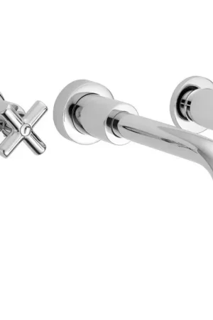 3-hole wall-mounted washbasin mixer with retro design Huber Suite SU00351021 Nuova Collezione