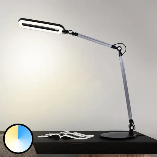 Offerta Lampada LED da tavolo Swan, CCT, dimmerabile