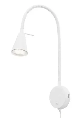 Applique a LED Tusa, bianco, metallo, 45 cm, braccio flessibile Compra Adesso