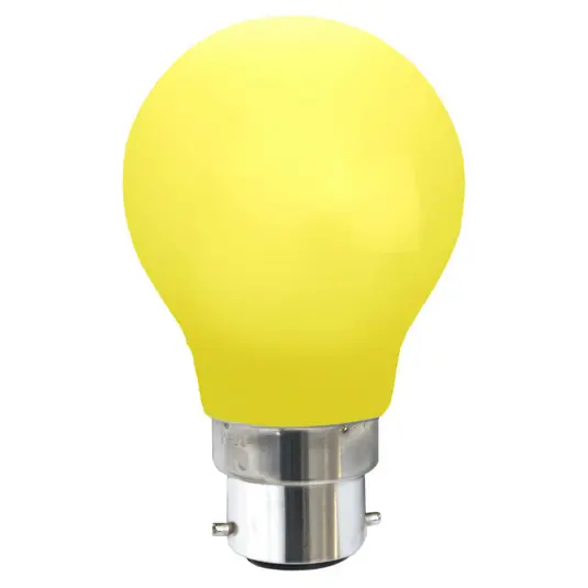 B22 0,8 W lampadina LED, gialla Spedito Oggi