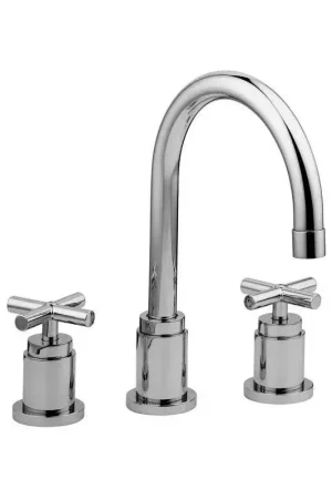 3-hole basin mixer with adjustable spout Paffoni Quattro QTV055CR Quantità Limitata