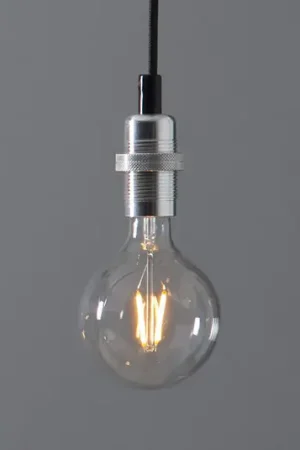 Bestseller Portalampada E14 Fade con cavo, argento