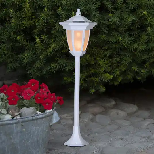Ultima Occasione Lampada LED solare Flame, 4 in 1, bianco