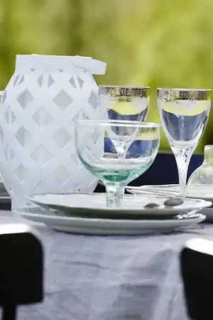 Spedito Oggi Lanterna LED Flame Lantern, bianca, altezza 23 cm