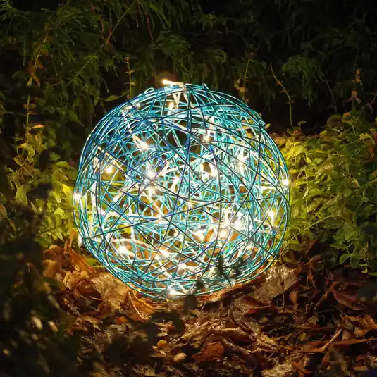 Palla LED 3D Galax Fun, Ø 30 cm, blu Novità