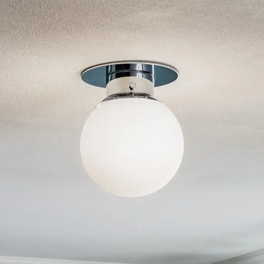 Classica plafoniera sferica GLOBE, cromo Ultime Pezzi