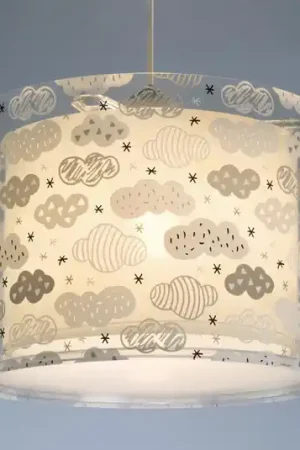 Lampada a sospensione Dalber CLOUDS per la cameretta dei bambini, grigia Affare