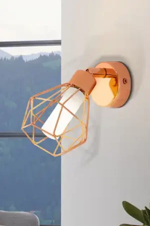 Applique a LED Zapata color rame in look gabbia Non Perdere