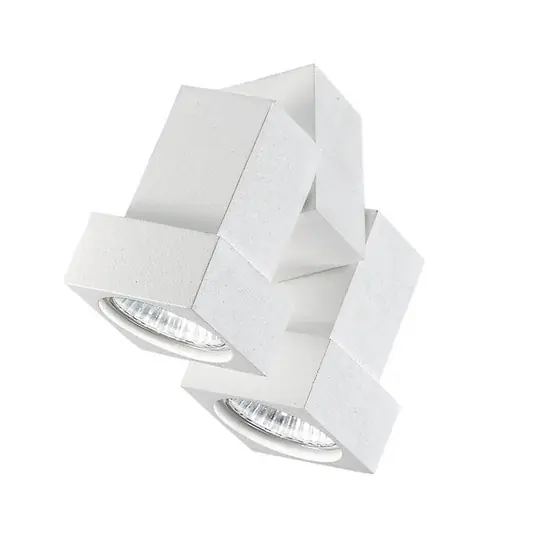 Plafoniera Egger DLS STYLE Q, a 2 luci, bianco Direttamente Dal Produttore