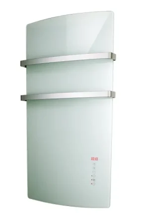 Electric towel warmer in white glass Radialight Deva GLABIA02 Più Venduto