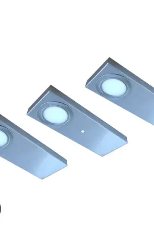 Di Tendenza set di 3 lampade LED per mobili Tain con interruttore colore