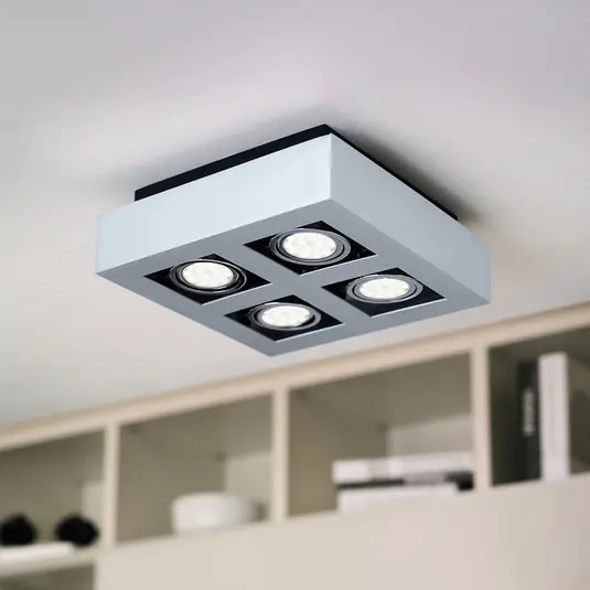 Sconto Plafoniera LED a 4 luci Loke