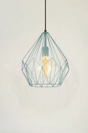 A Buon Prezzo Lampada a sospensione Carlton vintage, verde Ø31cm