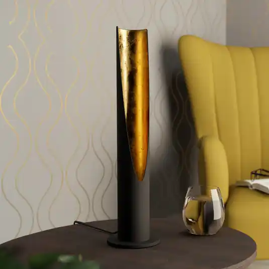 Prezzo Scontato Lampada LED da tavolo Barbotto in nero/oro