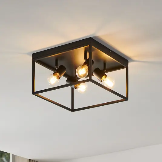 Plafoniera Silentina a 4 luci, 36x36cm Offerta