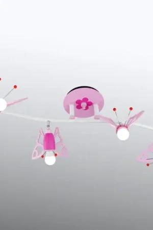 Offerta Limitata Plafoniera Farfalla per bambini, 4 faretti