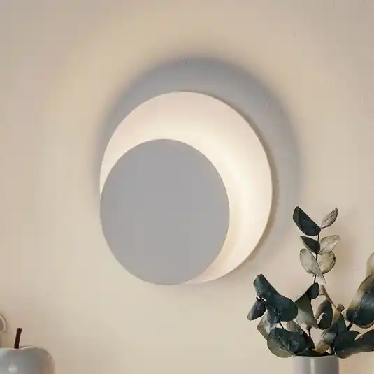 Applique Circle di forma rotonda, bianco Consegna Rapida