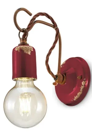 Spedito Oggi C665 applique in stile vintage rosso vino