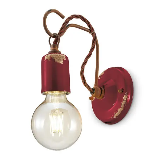 Spedito Oggi C665 applique in stile vintage rosso vino