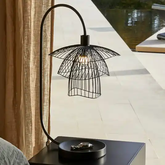 Ultimissimo Modello Forestier papillon XS lampada da tavolo nera