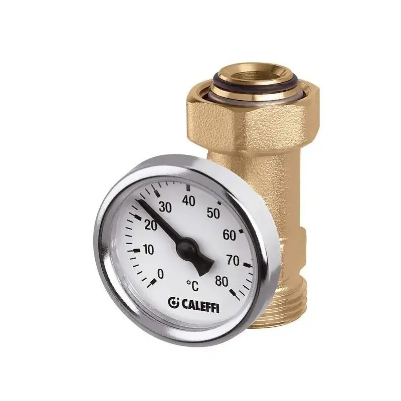Thermometer holder connection for manifold outlets Caleffi 657050 Professionale