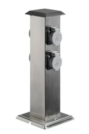 Scelto Dai Clienti Colonna di energia 400166 in acciaio inox con 4 prese