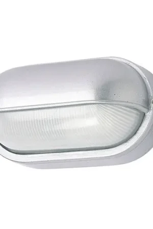 Applique da esterni 400180 ovale, argento Offerta Lampo