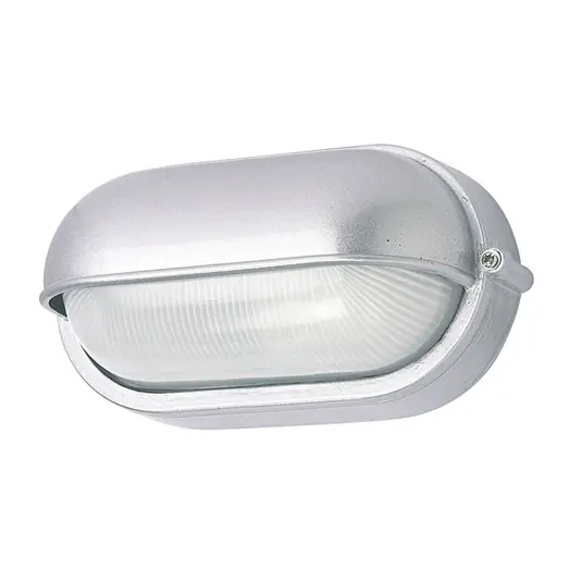 Applique da esterni 400180 ovale, argento Offerta Lampo