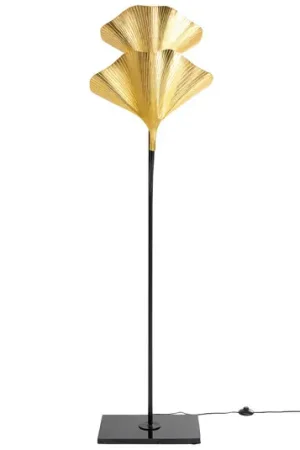 KARE Gingko Due piantana con foglie dorate Promozione