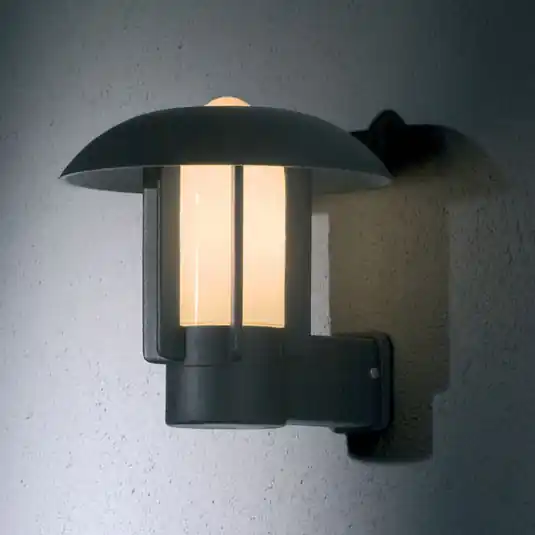 Lampada a muro da est. in alluminio Heimdal, nera A Buon Prezzo