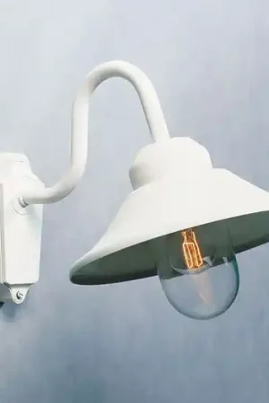 Applique da esterni Vega, larga 29,5 cm, bianco Nuovo Arrivo