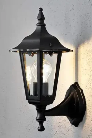 Applique da esterno Firenze, nero, portalampada superiore, 36 cm Sconto