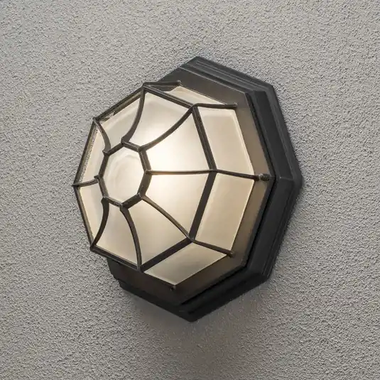 Lampada a muro da esterno Wall/Roof, nera Professionale