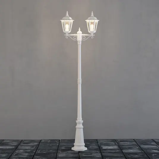 Lampione Firenze 2 luci, bianco Promozione Esclusiva