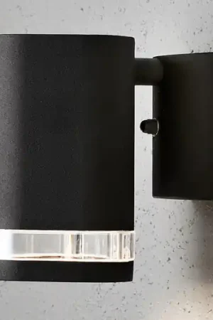 Applique esterni Modena con fessura, 1 luce nero Offerta